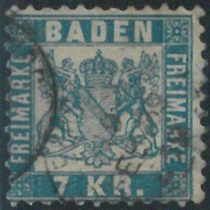 77947d -  GERMANY Baden -  STAMP:  Michel  # 25a -   USED