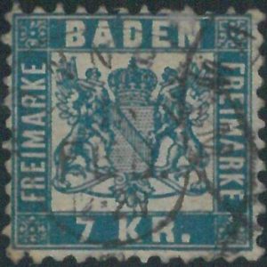 77947e -  GERMANY Baden -  STAMP:  Michel  # 25a -   USED