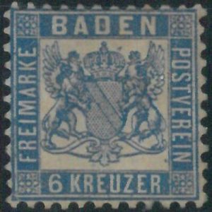 77939 -  GERMANY Baden -  STAMP:  Michel  # 19a  -   USED very nice