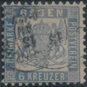 77940 -  GERMANY Baden -  STAMP:  Michel  # 19aa -   USED