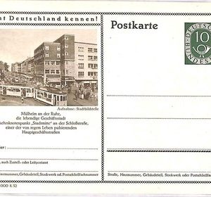 ai4120 - Germany - POSTAL HISTORY - Postal Stationery Card - Transport TRAM