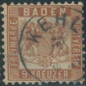 77943d -  GERMANY Baden -  STAMP:  Michel  # 20a -   USED