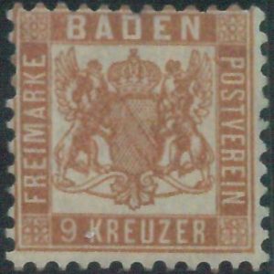 77948b -  GERMANY Baden -  STAMP:  Michel  # 20a -   MINT Hinged