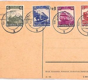 ai4121 - Germany - POSTAL HISTORY  -Transport TRAIN -1935