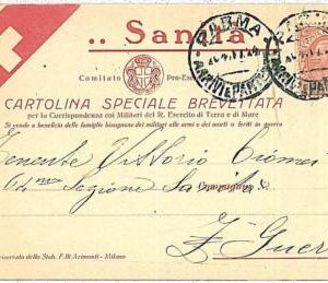 28467 - ITALY - POSTAL HISTORY - SPECIAL Advertising POSTCARD 1924 RED CROSS
