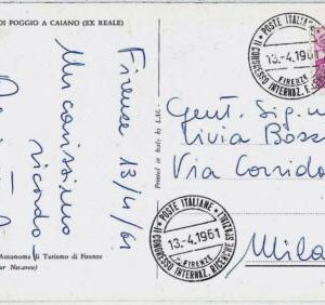 29793 - ITALY - POSTAL HISTORY- POSTMARK on CARD : 1961 ASTRO SPACE