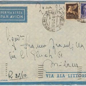 ITALIA REGNO:  storia postale - BUSTA con annullo  POSTA MILITARE  56 - EGITTO