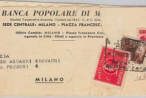ITALIA REPUBBLICA - Storia Postale: DEMOCRATICA + RECAPITO AUTORIZZATO  su BUSTA