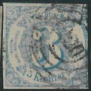 78253b  - GERMANY Thurn und Taxis -  STAMP:  Michel  # 21  -  very finely USED