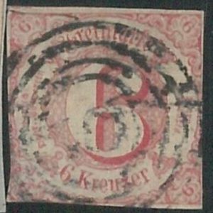 78256b  - GERMANY Thurn und Taxis -  STAMP:  Michel  # 22  -  Finely USED