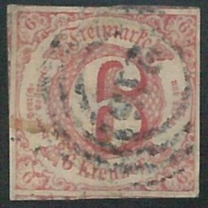 78257b  - GERMANY Thurn und Taxis -  STAMP:  Michel  # 22  -  Very Finely USED