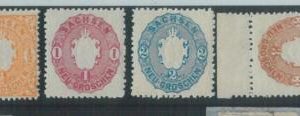 78300 - GERMANY Sachsen -  STAMPS:  Michel  #  15/18 set MINT MNH not hinged