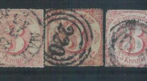 78304 - GERMANY Sachsen - STAMPS:  Michel  # TAX 42 set of 3 USED stamps