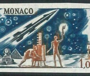 70776a - MONACO - STAMPS:  Yvert & Tellier  #  636  IMPERF N/D -   MNH  Space