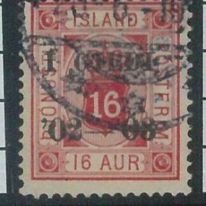 78615 - ICELAND -  STAMP  - MICHEL  # Service 14A   USED