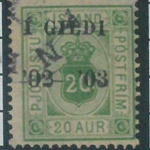 78620 - ICELAND -  STAMP  - MICHEL  # Service 154A   Finely USED