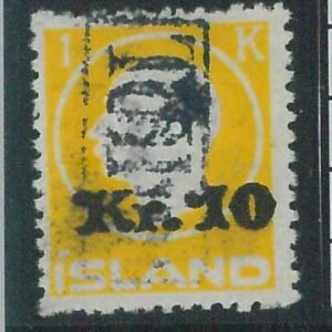78618 - ICELAND -  STAMP  - MICHEL  # 111  finely USED  - TOLLUR postmark