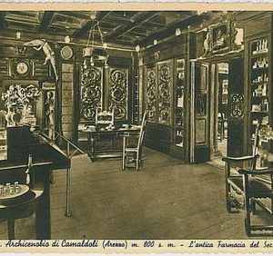 31922 CARTOLINA d'Epoca AREZZO provincia - CAMALDOLI: Antica Farmacia