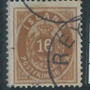 78628b - ICELAND -  STAMP  - MICHEL  # 9A  -   USED