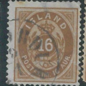 78629a - ICELAND -  STAMP  - MICHEL  # 9A  -   USED - nice postmark!