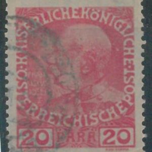 78684 -  AUSTRIA Levant - STAMPS -  YVERT #  46a OPAQUE PAPER used