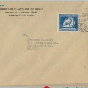 67527 - CHILE - Postal History -  COVER 1952: NATURE Fauna ANIMALS