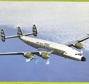 af5693 - VINTAGE POSTCARD Ansichtskarten - PP-YSA REAL L-1049H  AIRPLANES