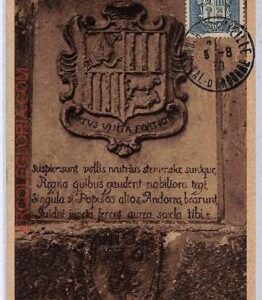 ad8714 - ANDORRA  - POSTAL HISTORY -  Maximum Card   1938 ARCHITECTURE