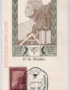 ad8725 - ARGENTINA  - POSTAL HISTORY -  Maximum Card   1948