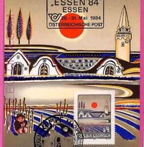 ag3299 - AUSTRIA  - POSTAL HISTORY -  Maximum Card  - 1984 ART