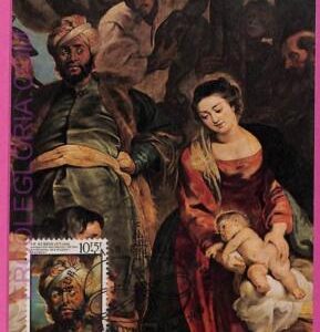 ag3314 - BELGIUM  - POSTAL HISTORY -  Maximum Card  - ART Religion, Rubens