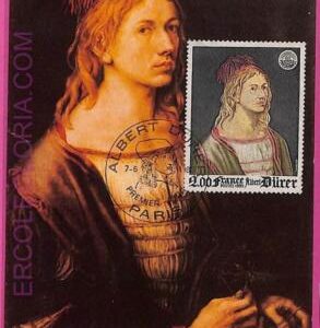 ag3335 - FRANCE - POSTAL HISTORY - Maximum Card  - ART, Durer - 1980