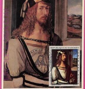 ag3340 - DAHOMEY - POSTAL HISTORY - Maximum Card  - Durer ART - 1971
