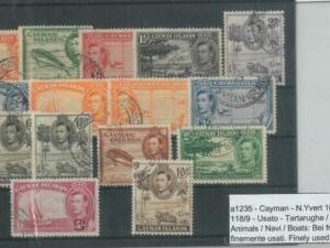 79209 -  CAYMAN ISLANDS  - STAMPS - Yvert # 104/15 + 118/19 + 111A - Fine USED