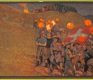 ad5545 - SWITZERLAND Schweitz - Ansichtskarten VINTAGE POSTCARD - Flag