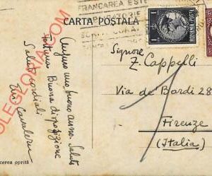 ad6003  - ROMANIA - Postal History - POSTCARD to ITALY  1932