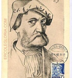 ad8727 - GERMANY Baden  - POSTAL HISTORY -  Maximum Card 1948 Hans Baldung Grien