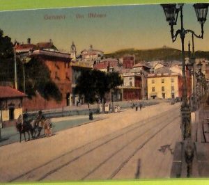 aa9180- CARTOLINA D'EPOCA  GENOVA Città : Via Milano