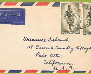 35182 -  PAPUA NEW GUINEA - Postal History  - AIRMAIL Cover : PORT MORESBY 1952