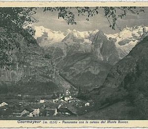 CARTOLINA d'Epoca AOSTA provincia - COURMAYEUR