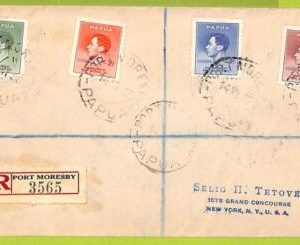 35183 - PAPUA NEW GUINEA - Postal History - Registered Cover : PORT MORESBY 1937