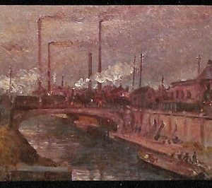 ab1439 - CARTOLINA D'EPOCA - MILANO Città : Porta Nuova e Canale Seveso