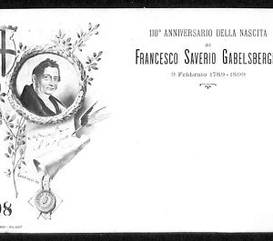 ab1442 - CARTOLINA D'EPOCA - MILANO Città : Francesco Saverio Gabelsberger