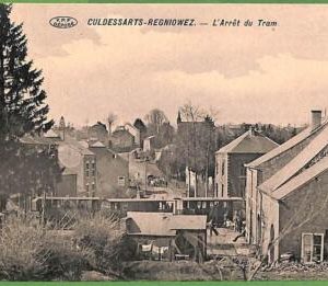 ah2868 - FRANCE - VINTAGE POSTCARD - Culdessarts - Regniowez - TRAM! 1915