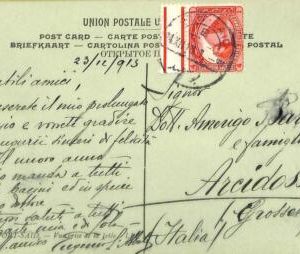ac6607 -  EGYPT  - Postal History -  POSTCARD to ITALY  1913