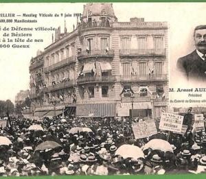 ah2910 - FRANCE - VINTAGE POSTCARD - Montpellier  WINE (!?) PROTEST  1907