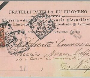 98013  - CARTOLINA d'Epoca -  BARI provincia   -  BARLETTA  pubblicitaria 1904