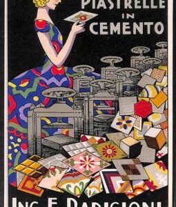 Lib662 - CARTOLINA d'Epoca PUBBLICITARIA Illustrata - Radicioni FALCONARA Ancona