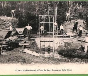 ah2935 - FRANCE - VINTAGE POSTCARD - Eclaron WATER DAM Reparation