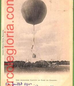 ah2980 - FRANCE - VINTAGE POSTCARD - Chalons - 1902 BALLOON